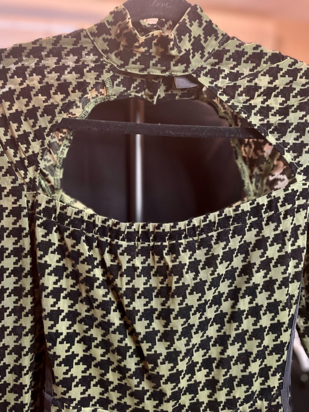 SEXY adidas Ivy Park Green and Black Houndstooth Jumpsuit - Picture 2 of 8